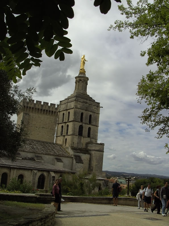 AVIGNON, view of LE PALAIS DES PAPES (part.) 